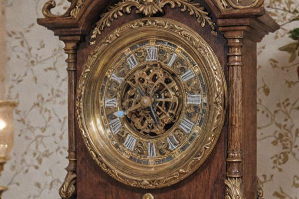 Restored Victorian mantle clock with brass fittings