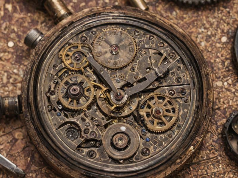 Vintage watch repair workshop with traditional tools